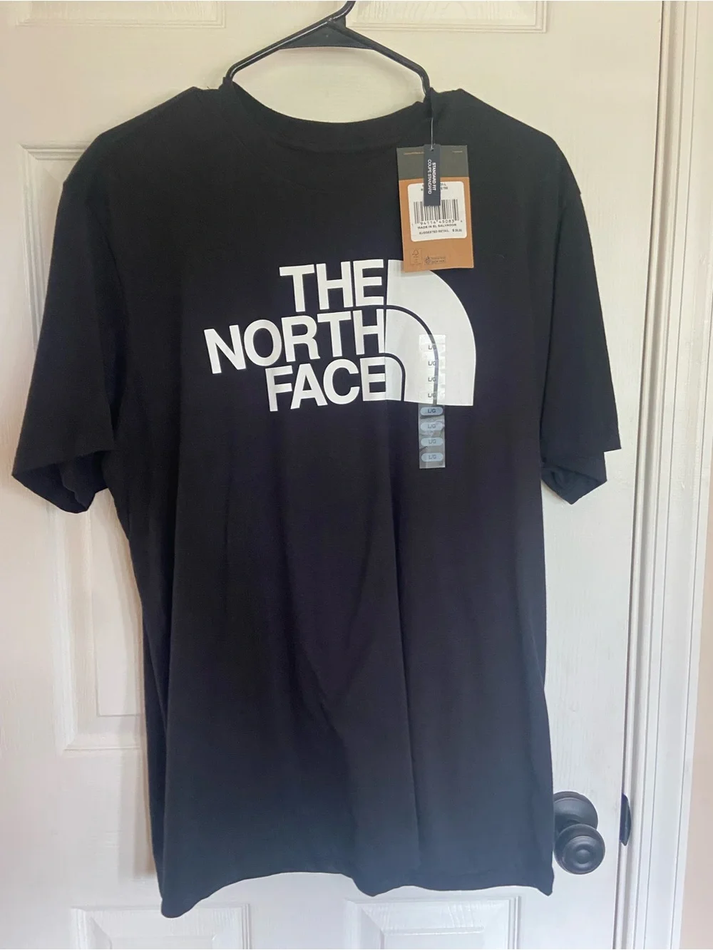 NWT Mens The North Face black t-shirt (Large)